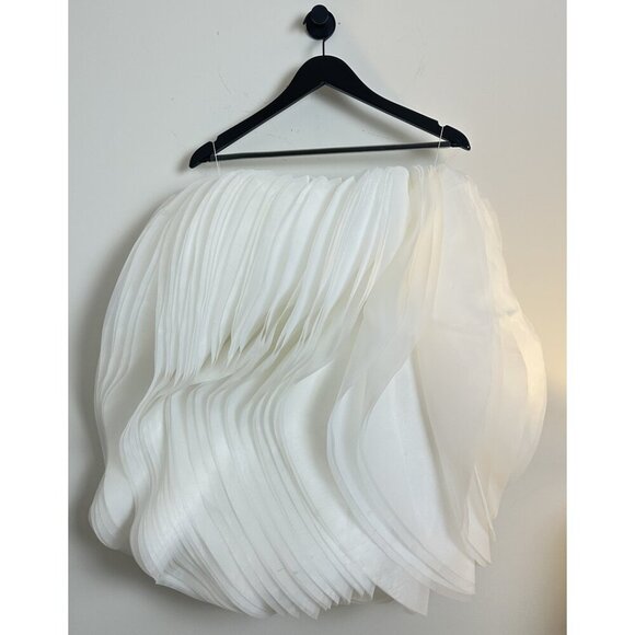 ACLER Otley Strapless Organza Mini Dress in White Size US 6 - Picture 5 of 16